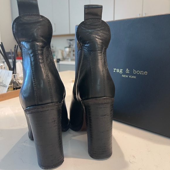 rag & bone high heel leather boots size 35 - Picture 3 of 6